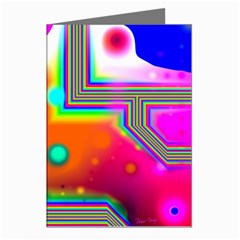 Crossroads Of Awakening, Abstract Rainbow Doorway  Greeting Card (8 Pack) by DianeClancy