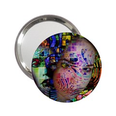 Artistic Confusion Of Brain Fog Handbag Mirror (2 25 ) by FunWithFibro