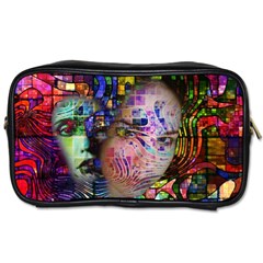 Artistic Confusion Of Brain Fog Travel Toiletry Bag (two Sides) by FunWithFibro