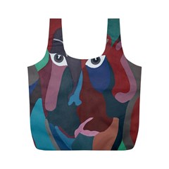 Abstract God Pastel Reusable Bag (m) by AlfredFoxArt