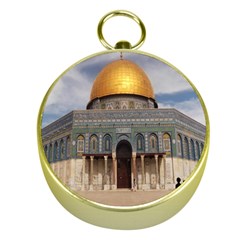 The Dome Of The Rock  Gold Compass by AlfredFoxArt