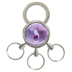 Profile Of Pain 3-ring Key Chain by FunWithFibro