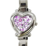 Fms Mash Up Heart Italian Charm Watch  Front