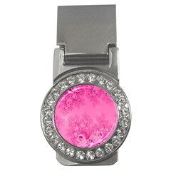 Soft Pink Frost Of Morning Fractal Money Clip (cz) by Artist4God