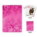 Soft Pink Frost of Morning Fractal Playing Cards Single Design Back