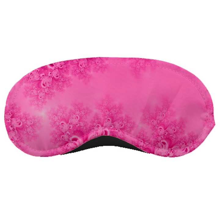 Soft Pink Frost of Morning Fractal Sleeping Mask