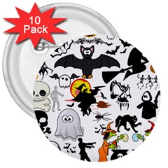 Halloween Mashup 3  Button (10 Pack) by StuffOrSomething