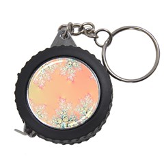 Peach Spring Frost On Flowers Fractal Measuring Tape by Artist4God