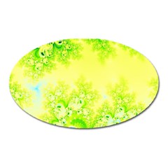 Sunny Spring Frost Fractal Magnet (oval) by Artist4God