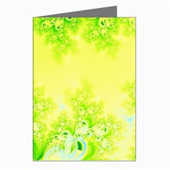 Sunny Spring Frost Fractal Greeting Card (8 Pack) by Artist4God