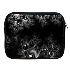 Midnight Frost Fractal Apple Ipad Zippered Sleeve by Artist4God