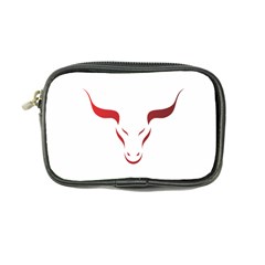 Stylized Symbol Red Bull Icon Design Coin Purse by rizovdesign