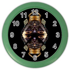 African Goddess Wall Clock (color) by icarusismartdesigns