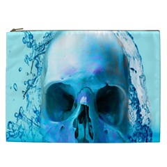 Skull In Water Cosmetic Bag (xxl) by icarusismartdesigns