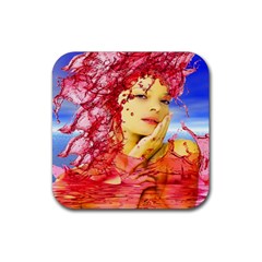 Tears Of Blood Drink Coaster (square) by icarusismartdesigns