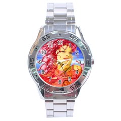 Tears Of Blood Stainless Steel Watch by icarusismartdesigns