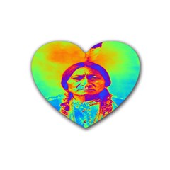 Sitting Bull Drink Coasters (heart) by icarusismartdesigns