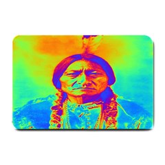 Sitting Bull Small Door Mat by icarusismartdesigns