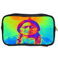 Sitting Bull Travel Toiletry Bag (one Side) by icarusismartdesigns