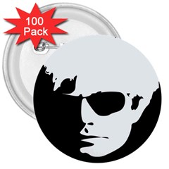 Warhol 3  Button (100 Pack) by icarusismartdesigns