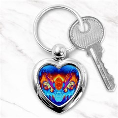 Escape From The Sun Key Chain (heart) by icarusismartdesigns