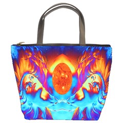 Escape From The Sun Bucket Handbag by icarusismartdesigns