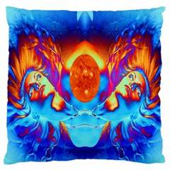 Escape From The Sun Large Cushion Case (two Sided)  by icarusismartdesigns