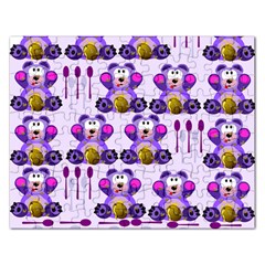 Fms Honey Bear With Spoons Jigsaw Puzzle (rectangle) by FunWithFibro