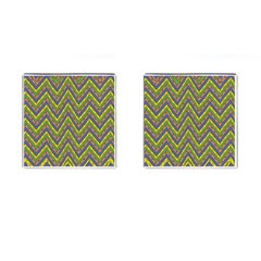 Zig Zag Pattern Cufflinks (square) by LalyLauraFLM