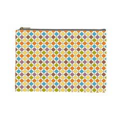 Colorful Rhombus Pattern Cosmetic Bag (large) by LalyLauraFLM