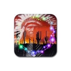 Ghost Dance Drink Coaster (square) by icarusismartdesigns