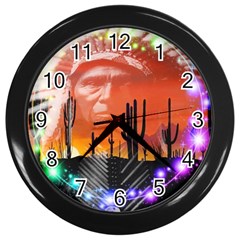 Ghost Dance Wall Clock (black) by icarusismartdesigns