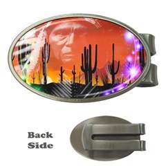 Ghost Dance Money Clip (oval) by icarusismartdesigns