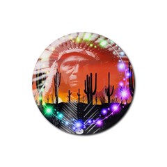 Ghost Dance Drink Coaster (round) by icarusismartdesigns