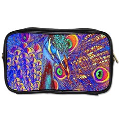 Peacock Travel Toiletry Bag (one Side) by icarusismartdesigns