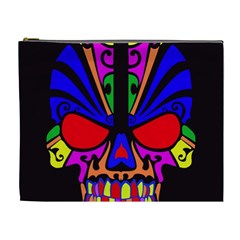 Skull In Colour Cosmetic Bag (xl) by icarusismartdesigns