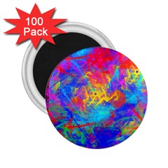 Colour Chaos  2 25  Button Magnet (100 Pack) by icarusismartdesigns