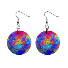 Colour Chaos  Mini Button Earrings by icarusismartdesigns