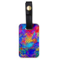 Colour Chaos  Luggage Tag (one Side) by icarusismartdesigns