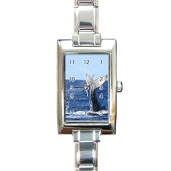 Humpback Whale Tail 2 Rectangular Italian Charm Watch by centralcharms1