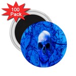 Alien Blue 2.25  Button Magnet (100 pack) Front