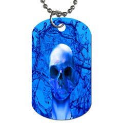 Alien Blue Dog Tag (one Sided) by icarusismartdesigns