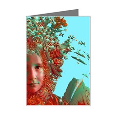 Flower Horizon Mini Greeting Card by icarusismartdesigns