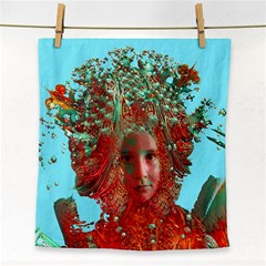 Flower Horizon Face Towel by icarusismartdesigns