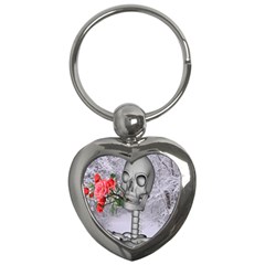 Looking Forward To Spring Key Chain (heart) by icarusismartdesigns