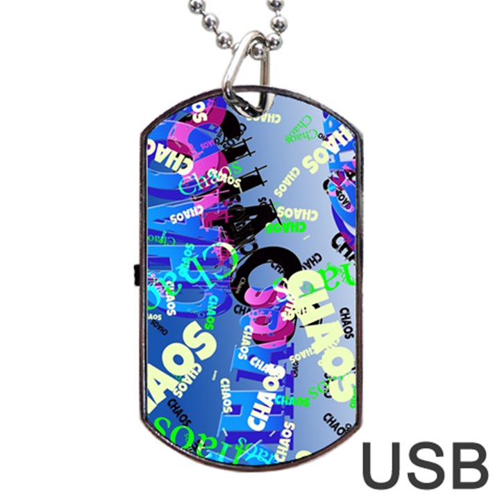 Pure Chaos Dog Tag USB Flash Drive