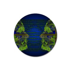 Binary Communication Magnet 3  (round) by StuffOrSomething