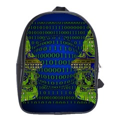 Binary Communication School Bag (xl) by StuffOrSomething