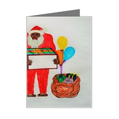 Blemmyes Father Christmas, Mini Greeting Card by creationtruth