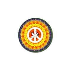 Psychedelic Peace Dove Mandala Golf Ball Marker 10 Pack by StuffOrSomething